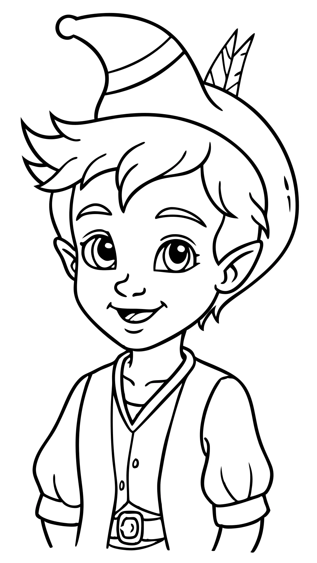 páginas para colorear de personajes de Peter Pan